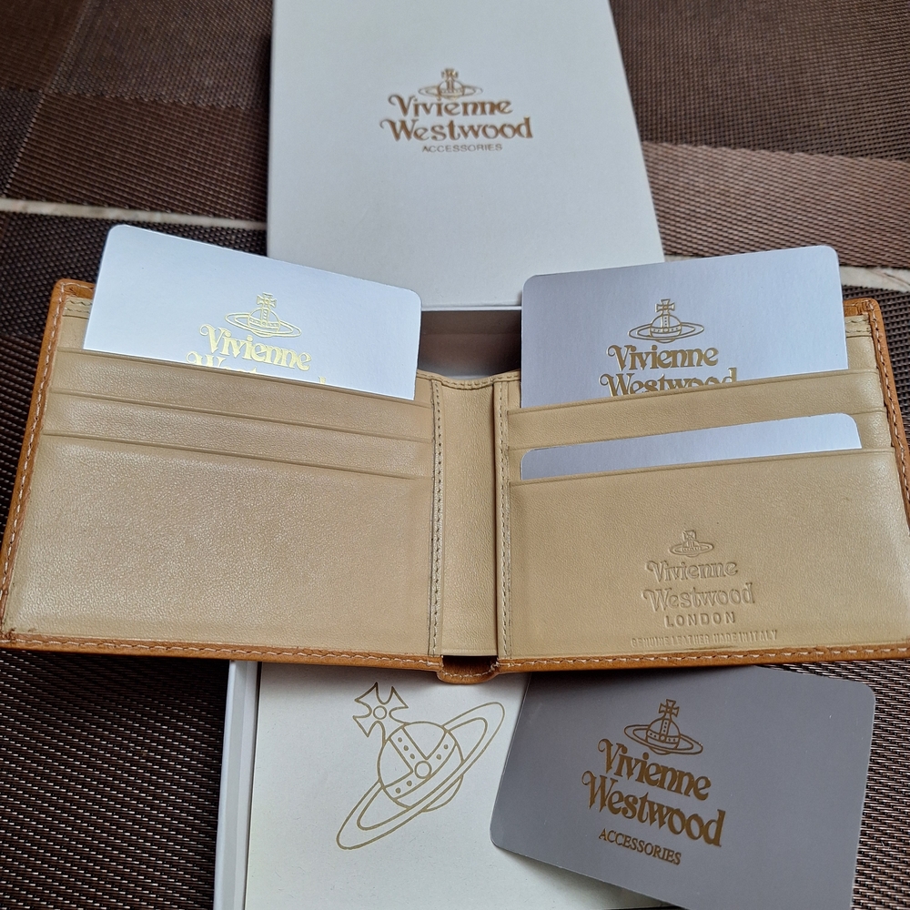Vivienne Westwood Beige Leather Card Holder